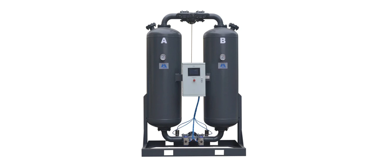 Heatless purge desiccant dryer